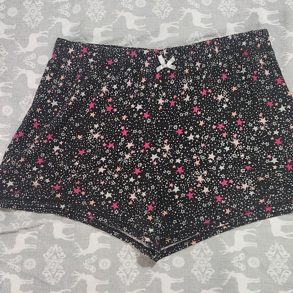 Jaclyn Intimates Other - Starry Black and Pink Women's Pajama Shorts